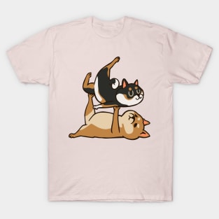 Acroyoga Shiba Inu T-Shirt